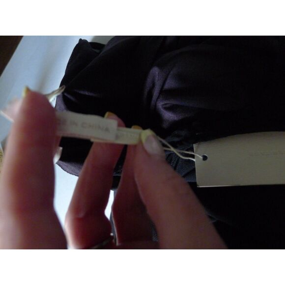 Halston Heritage Sheer Panel High Neck Gown - Black 12 - Picture 12 of 13